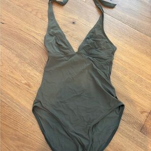 GAP Olive Green Women's One Piece Swimsuit